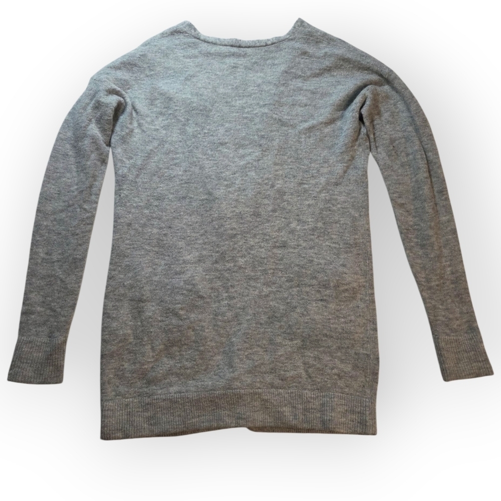 Wilfred Longline Open-Front Cardigan Heather Grey Size Large - Picture 4 of 10